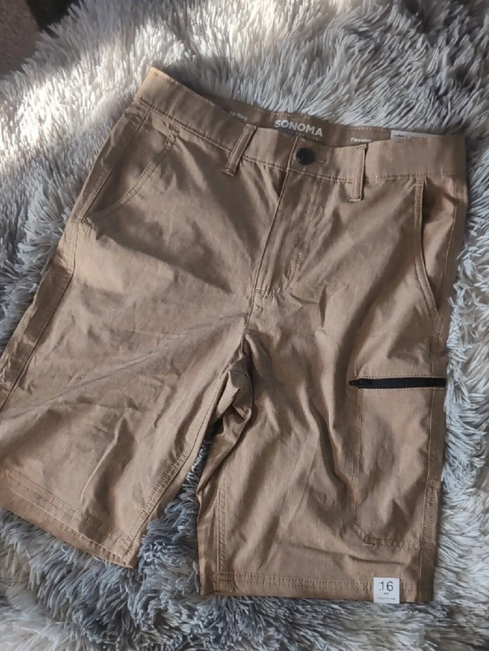 SONOMA NWT Boy's Khaki Casual Flex Shorts